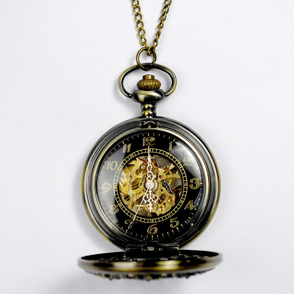 新款潮流8朵金花復古機械懷表 精致工藝，引領復古時尚